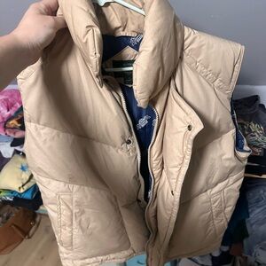 Tan Puffer Vest